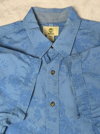 Timberland Camisa Manga Corta Azul M Casual