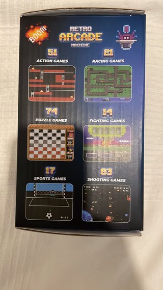 Mini Arcade Retro 240 Juegos Azul