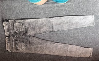 Pantalones vaqueros grises Bershka Denim Talla S