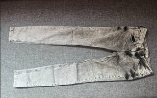 Pantalones vaqueros grises Bershka Denim Talla S