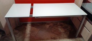 Mesa cocina cristal extensible