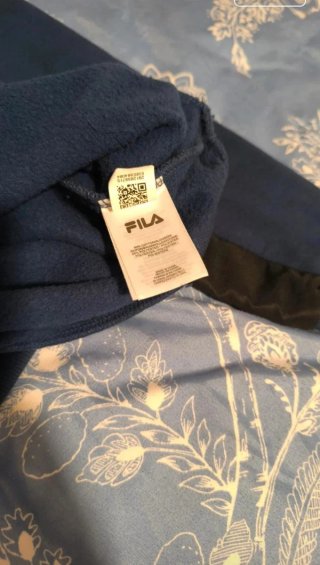 Sudadera Fila Color Bloque Azul y Gris