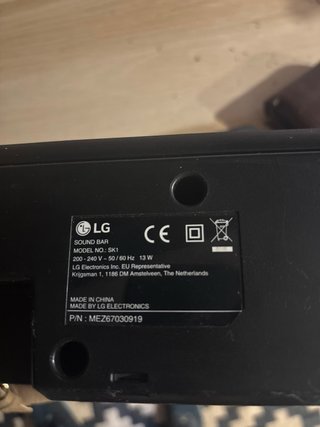 Barra de Sonido LG Negra