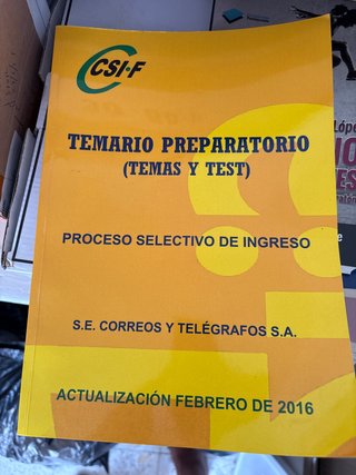 Temario preparatorio Correos