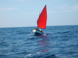 Barca a vela al terzo tipo dinghy