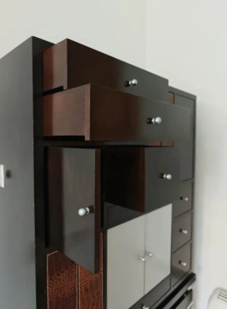 Bargueño madera y metal