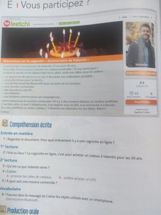 Libro de francés Edito A1. Livre de l'élève.