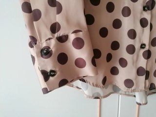 Camisa satinada lunares Zara