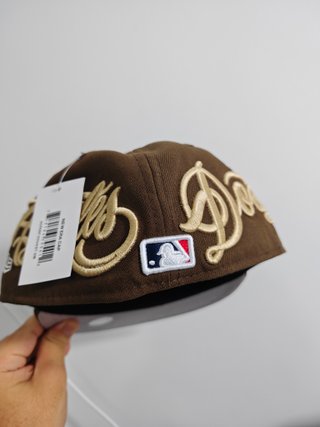 Gorra New Era 7 1/4 LA Dodgers Marrón y Dorada