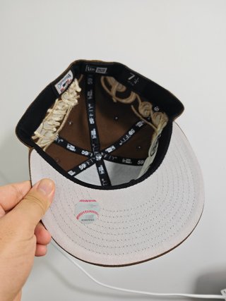 Gorra New Era 7 1/4 LA Dodgers Marrón y Dorada