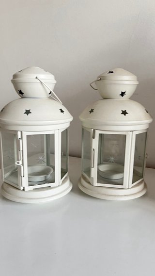 2 Faroles Portavelas IKEA Estrellas