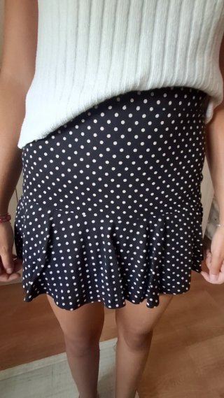 Falda pantalón lunares
