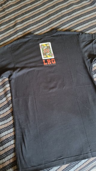 Camiseta LRG Talla S Gráfico Cartas Negra