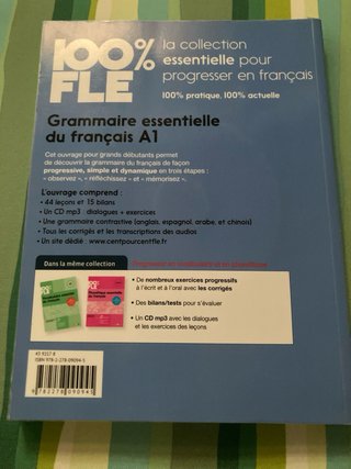 Grammaire essentielle du français A1