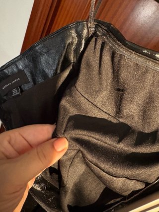 Vestido bandeau efecto piel Bershka Talla M