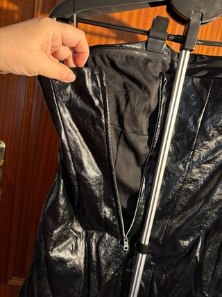 Vestido bandeau efecto piel Bershka Talla M