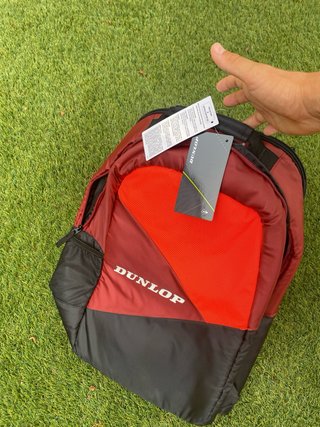 Mochila de Tenis Dunlop Roja y Gris