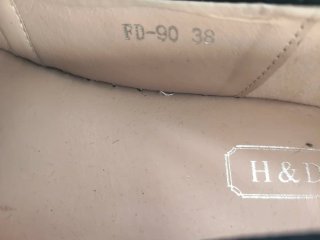 Alpargatas H&D negras lentejuelas T38
