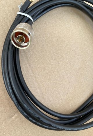 Cable Coaxial RF 50 Ohm N a SMA- 2 metros
