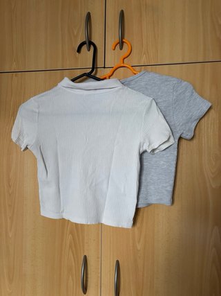 Lote 2 Camisetas Crop Talla S