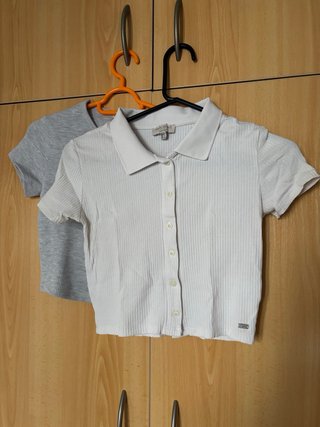 Lote 2 Camisetas Crop Talla S
