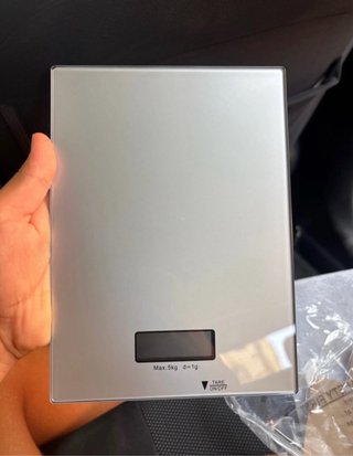 Bilancia da cucina digitale in vetro