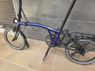 Bicicleta Plegable Brompton Azul