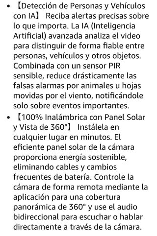 Cámara Vigilancia Solar Wifi Exterior