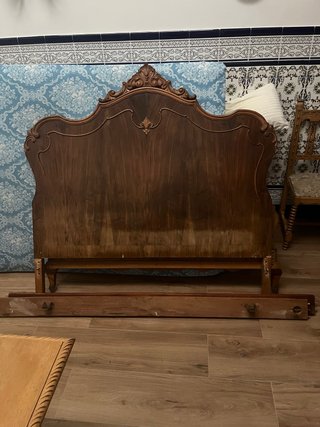 Estructura de cama de madera