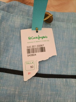 Camiseta tirantes El Corte Inglés azul