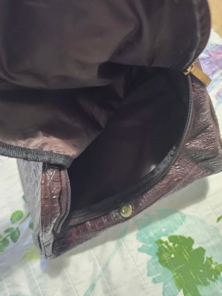 Bolso Via Lucia Marrón Cocodrilo