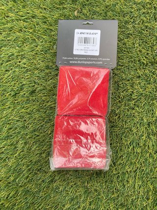 Muñequeras Dunlop Tenis/Padel Rojas