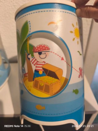 Lámpara infantil pirata barco