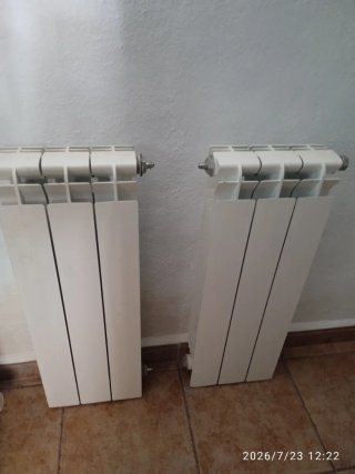 Radiadores de aluminio blancos