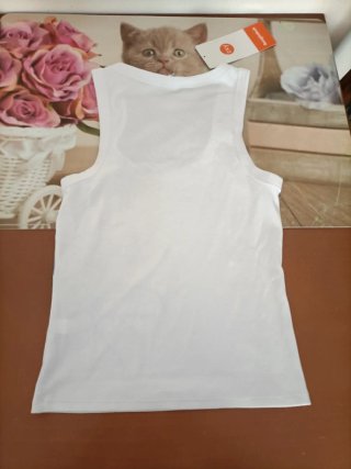 Camiseta tirantes Balmohk flor azul