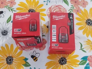 2 Baterías compatible herramientas Milwaukee 12V