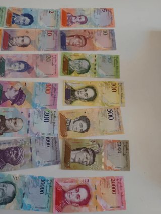 21 Banconote Venezuela Non Circolanti