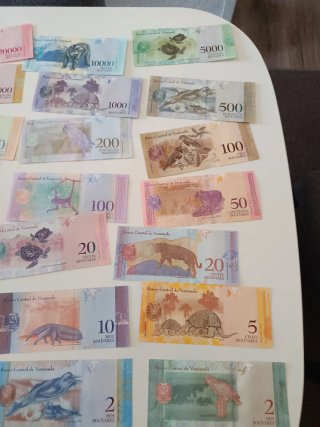 21 Banconote Venezuela Non Circolanti