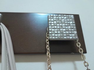 Colgador de pared madera y metal