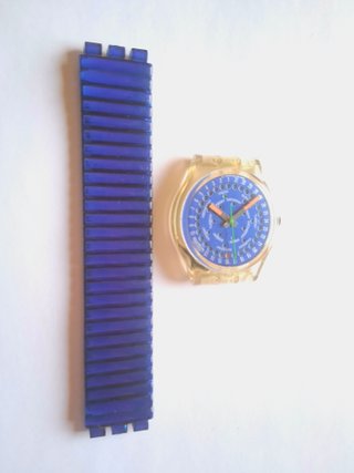 Orologio Swatch Blu con Cinturino Elastico