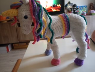 Unicornio Crochet Hecho a Mano