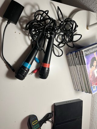 PS2 Slim Edición Buzz + Accesorios y Juegos