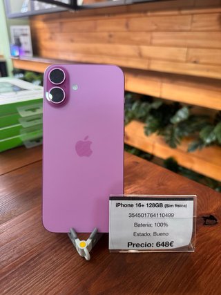 iPhone 16 Plus 128GB Rosa