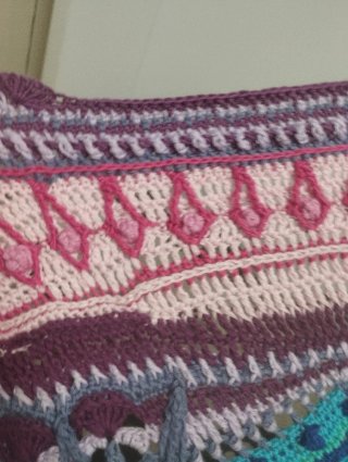 Parasol/Sombrilla de mano mandala Crochet Multicol