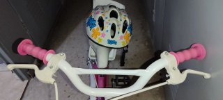 Bicicleta niña 14" Nancy con casco