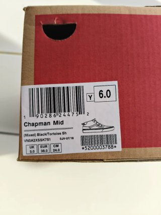 Zapatillas Vans Mid Ante Negro Talla 38