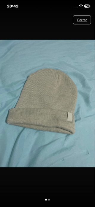 Gorro de lana verde