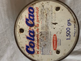 Caja Metálica Cola-Cao Flores Vintage