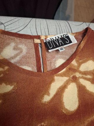 Traje de verano DIVAS beige/marrón talla 46