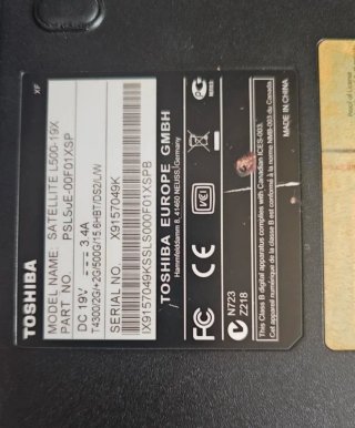 Portátil Toshiba Satellite L500-19X